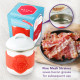 Metal Bacon Bin Grease Holder White