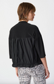 Silky Knit Shirred Hem Cardigan