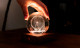 Amber Crystal Light with Solar System