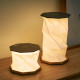 Twist Hexagon Lamp - Walnut