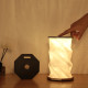 Twist Hexagon Lamp - Walnut