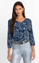 Johnny Was Janie Puff Sleeve Knit T-Shirt