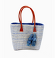 Cancun Small Sisal Tassel Charm Basket Handbag - Final Sale