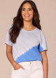 Diagonal Dye T-Shirt Democracy