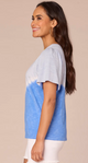 Diagonal Dye T-Shirt Democracy