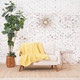 Cotton Gauze Dandelion Ryker Throw Yellow Blanket