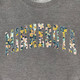 Grey Sweatshirt with Minnesota Floral Fabric Emroidered