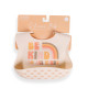 Be Kind Silicone Bucket Bib Jujube