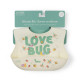 Love Bug Silicone Bucket Bib Jujube