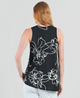 Blossom Sketch Asymmetrical Tank Tunic