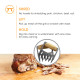 Acacia Wood & Stainless Steel Meat Shredding Utensil