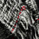 Woven Throw Blanket Red Thread