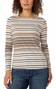 Boat Neck Stripe T-Shirt