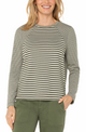 Raglan Stripe Knit T-Shirt