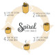 Spiral Candle-Saffron Almond 3X3