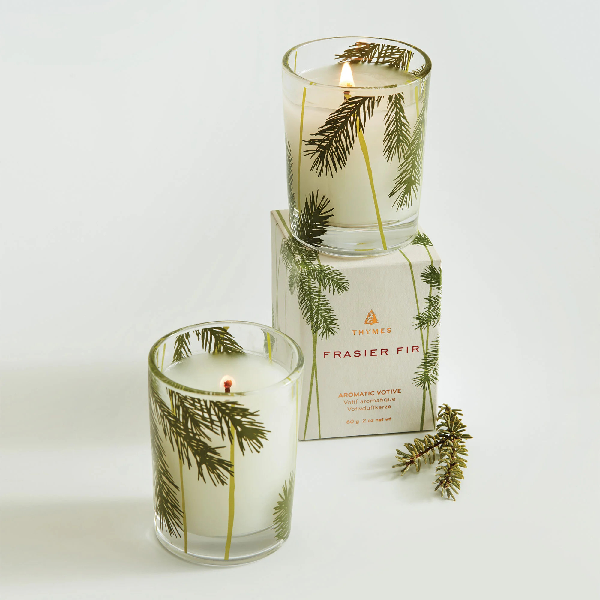 Thymes - Frasier Fir Pine Needle 3 Wick Candle at