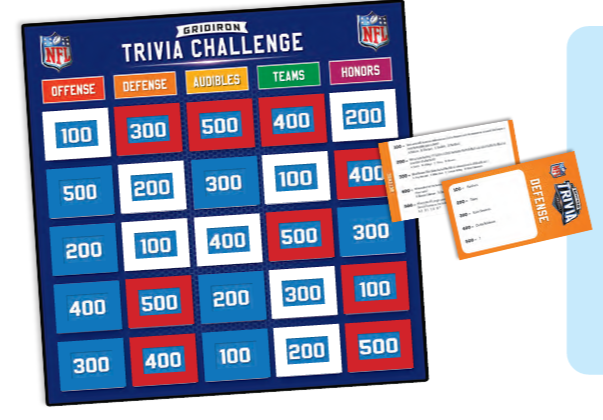 NFL Trivia Challenge Card Game