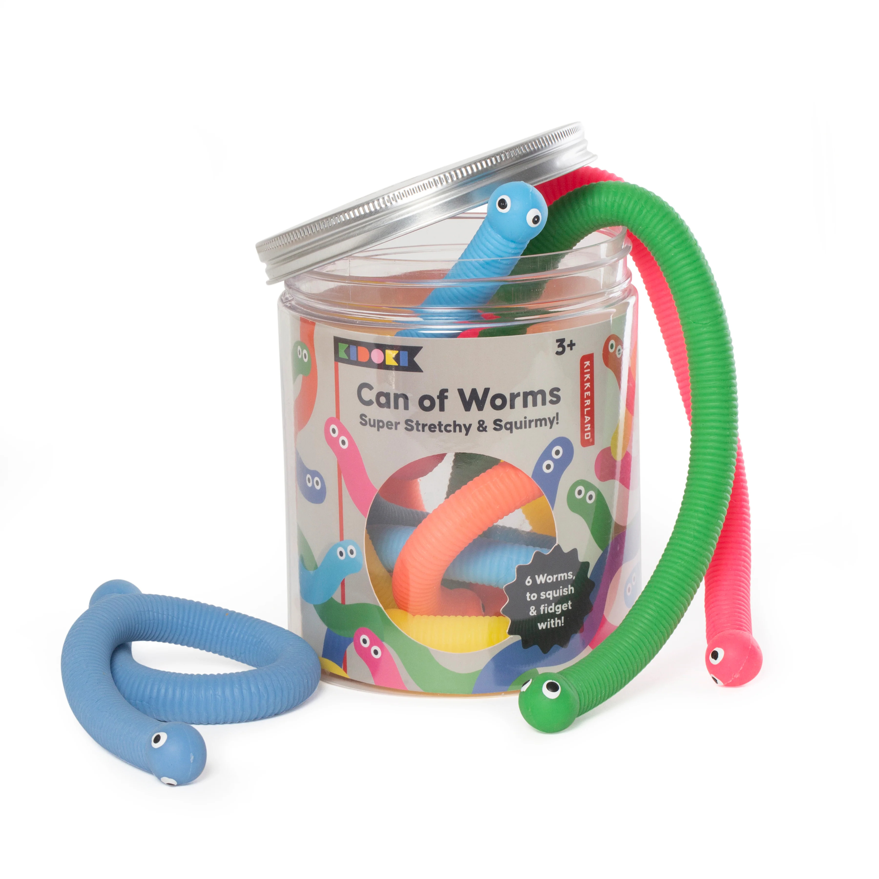 wurm spielzeug Kidoki Can of Worms | GoodThings