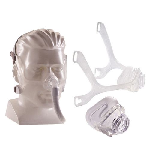 Wisp Nasal Mask with Clear Frame and Headgear, Large