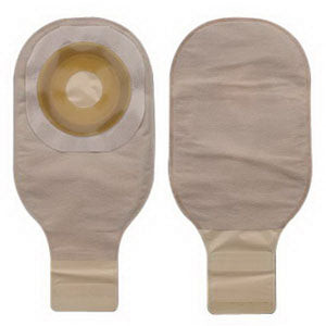 Premier 1-Piece Drainable Pouch Precut 1" with Flextend Barrier, Beige (Box of 10)