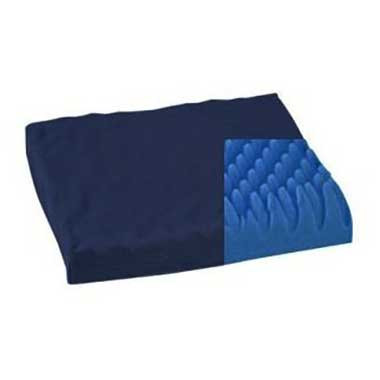 Convoluted Wheelchair Cushion, 18" x 16" x3", Navy Cover