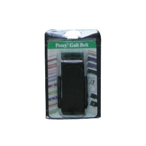 Premium EZ Clean Gait Belts with Spring-Loaded Buckle, Standard, Black, Fits Up to 58" Waist