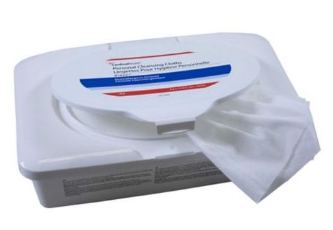 Cardinal Health Personal Cleansing Cloth, 8.6" x 11.8" - Softpack, 64 ct. (Case of 768)