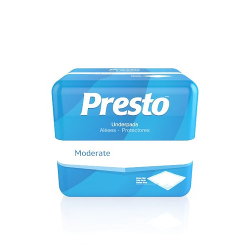 Presto Moderate Absorbency Incontinence Underpad, 23'' x 36'' (Package of 15)