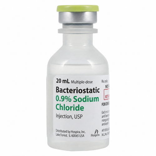 Pfizer Bacteriostatic Sodium Chloride 0.9% Injection 20 mL NDC#00409196605