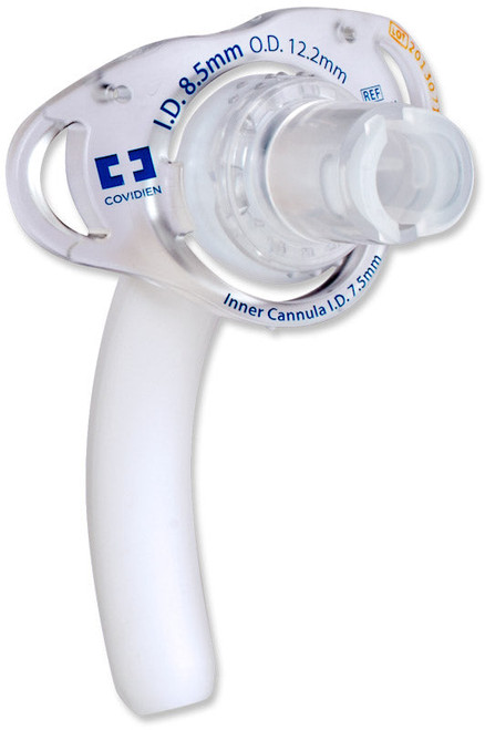 Flexible Tracheostomy Tube, Cuffless, Disposable Inner Cannula, Size 8.5 mm