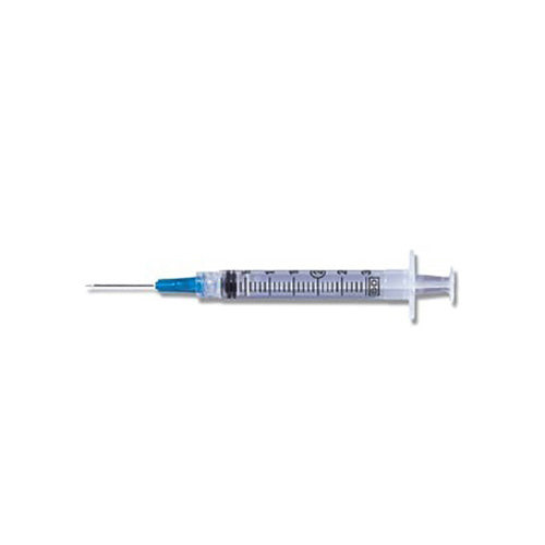 Luer-Lok Syringe with Detachable PrecisionGlide Needle 23G x 1", 3 mL (Box of 100)