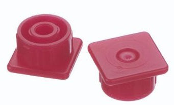 Multi-Ad Luer Lock Syringe Cap, Red (Package of 10)