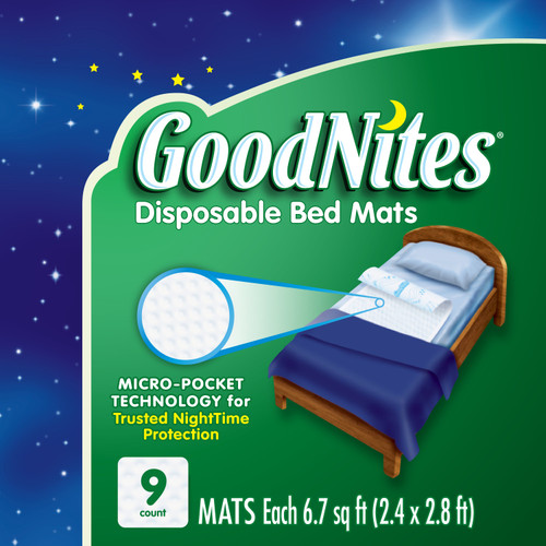 GoodNites Bed Mats, 30" x 36" (Case of 36)