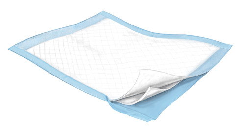 Cardinal Health Underpads, WINGS Basic, Light Absorbency, Light Blue, 23" x 36" (Case of 150)