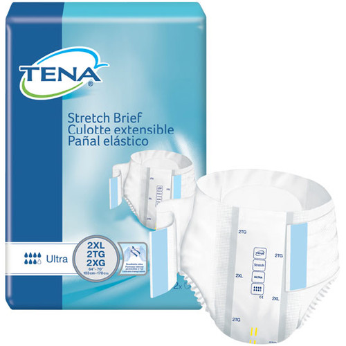TENA Bariatric Stretch Brief 2X-Large 64" - 70" (Case of 64)
