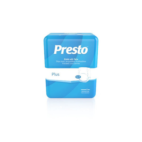 Presto Performance Plus Brief, Adult, Large, 45" - 58" (Case of 72)