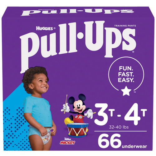 Pull-Ups Learning Designs Training Pants, Boy, 3T-4T, Giga Pack (Case of 66)
