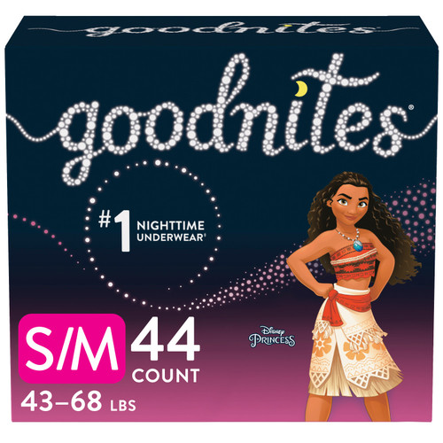 GOODNITES Youth Pants, Small/Medium Girl, Giga Pack. (Case of 44)
