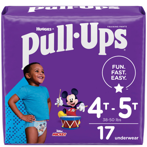 Pull-Ups Learning Designs Boys' Training Pants, 4T-5T, 17 Ct (Case of 68)