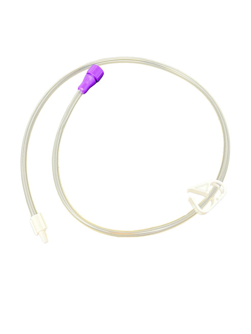 Vesco Single Port, Straight, ENFit, Bolus Feeding Extension Set, 24"