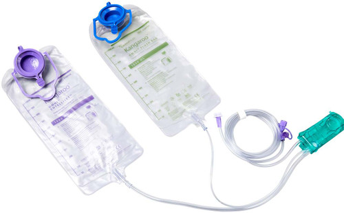 Kangaroo OMNI ENtelliset Thick Formula Feeding Set With Flush Bag, 1000 mL, Non-Sterile
