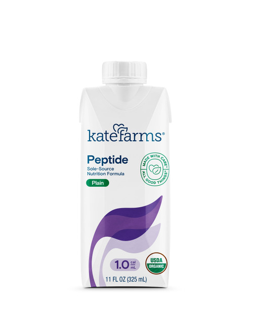 KATE FARMS Peptide 1.0 Plain, 11 fl. oz. (325 mL) (Case of 12)