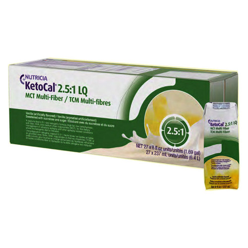 KetoCal 2.5:1 LQ, Vanilla, 8 fl. oz. (Case of 27)