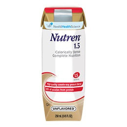 Nutren 1.5 Complete Liquid Nutrition Unflavored 8 oz. Reclosable Tetra Prisma Carton