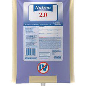 UltraPak Nutren 2.0 Calorically Dense Liquid Nutrition 1000mL Bag (Case of 6)