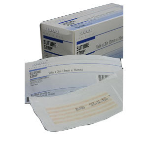 Suture Strip Flexible Wound Closure Strip 1/4" x 3" (Box of 50)