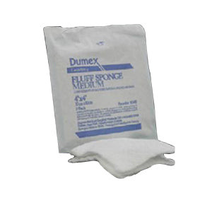 Gazetex 100% Cotton Non-Sterile Fluff Sponge 7-3/4" x 8-3/4", 6-Ply (Package of 100)