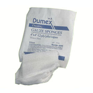 Ducare Non-Sterile Gauze Sponge 2" x 2", 8-Ply (Package of 200)