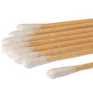 Non-Sterile Cotton Large-Tip Applicator with Plastic Handle 6" (Case of 5000)