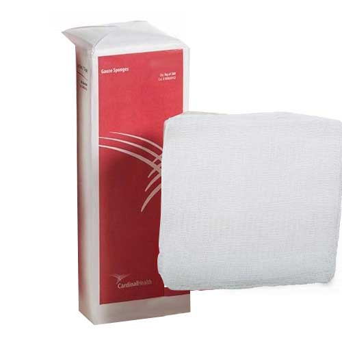 Cardinal Health 100% Cotton, Standard Non-Sterile Woven Gauze Sponges, 3" x 3" (Package of 200)